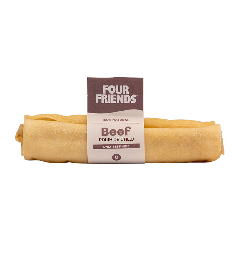 Natural Chews Beef Rawhide Chew till Hund - 17 cm