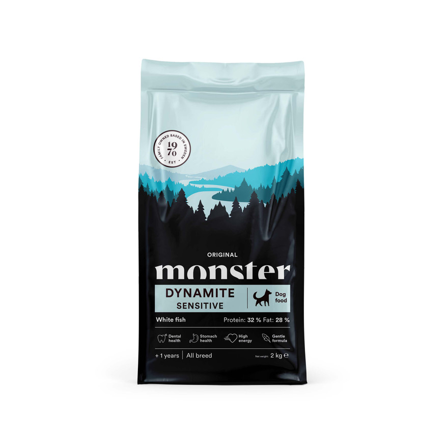 Dog Original Dynamite Sensitive Torrfoder till Hund - 2 kg
