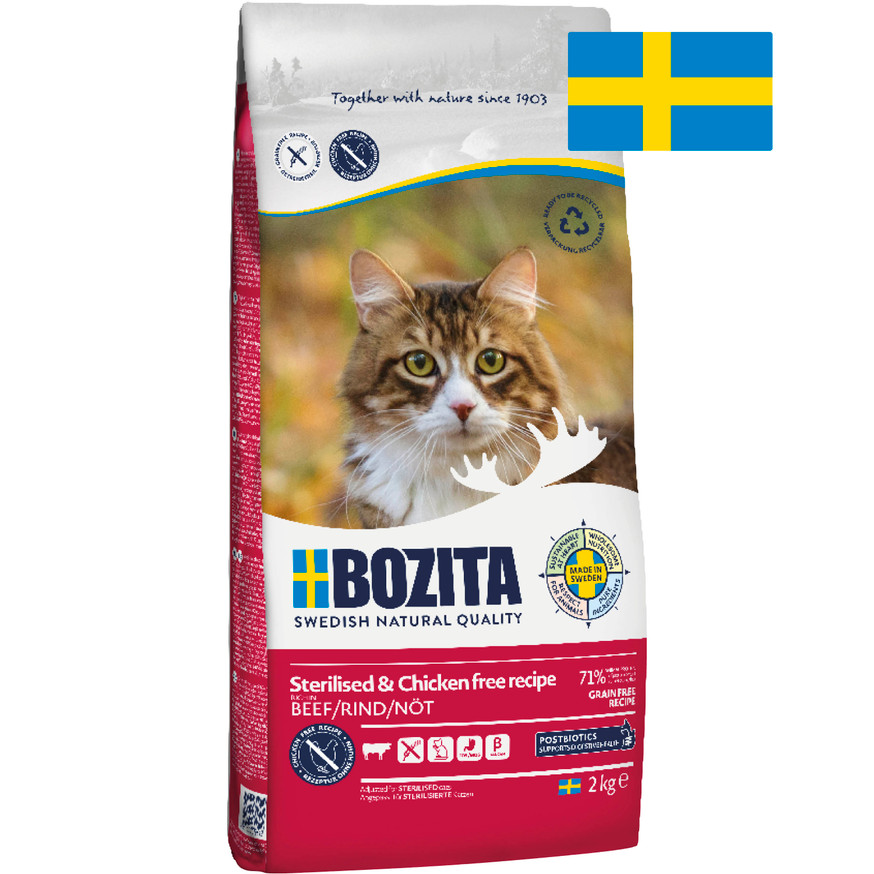 Sterilized Chicken Free Beef Kattfoder