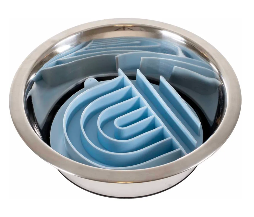 Slow Feeder Bowl Insert Blå till Hund