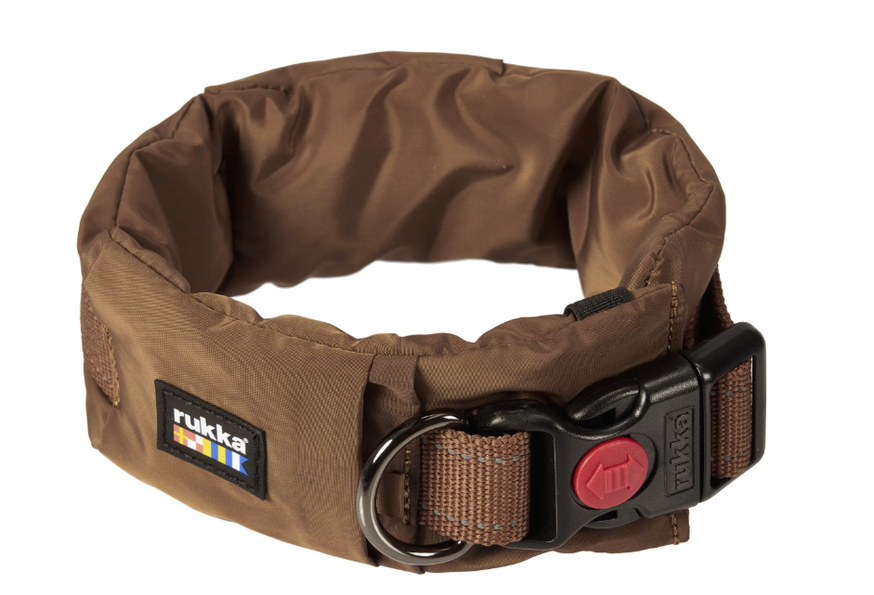 Hundhalsband Puff Collar, Cognac