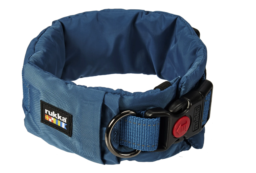 Hundhalsband Puff Collar, Teal Blue