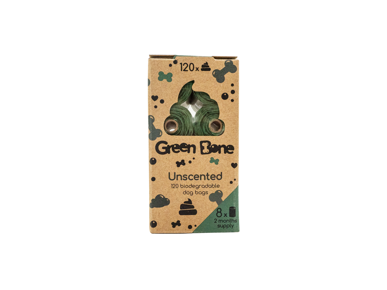 Green Bone Unscented Bajspåsar – 120 påsar