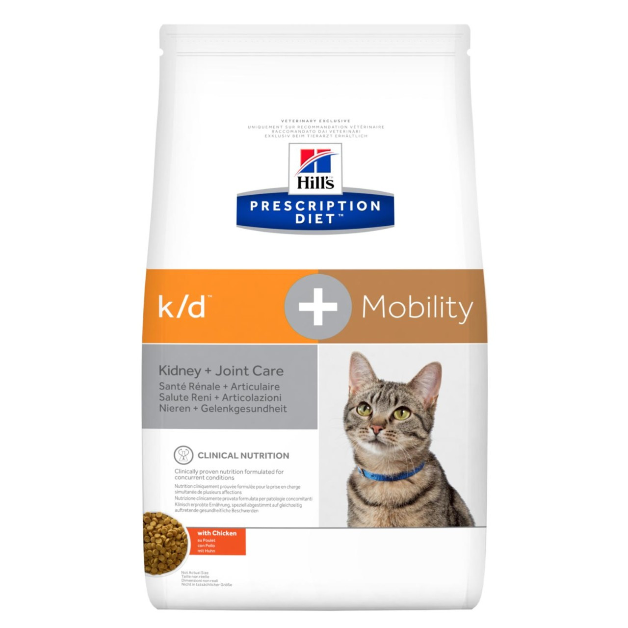 Prescription Diet k/d + Mobility kattfoder med kyckling – 2 kg