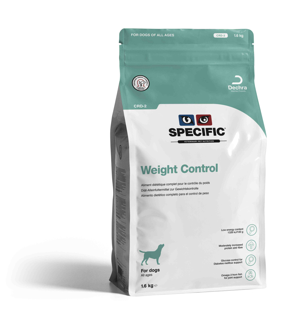 Weight Control CRD-2 hundfoder - 6 kg | Djurtyp - Hund - Hundmat - Veterinärfoder | DogStyle