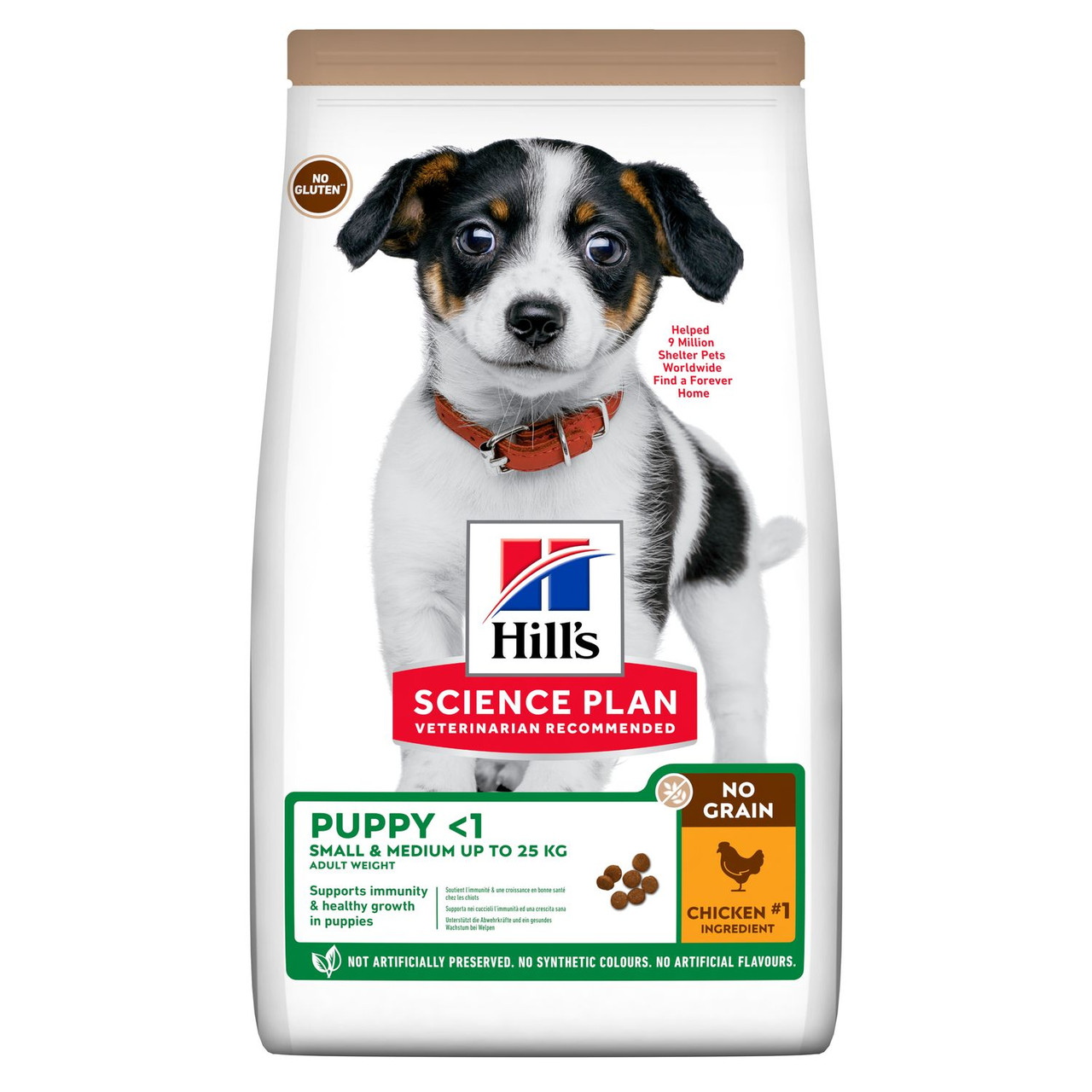 Puppy No Grain torrfoder med kyckling – 2,5 kg