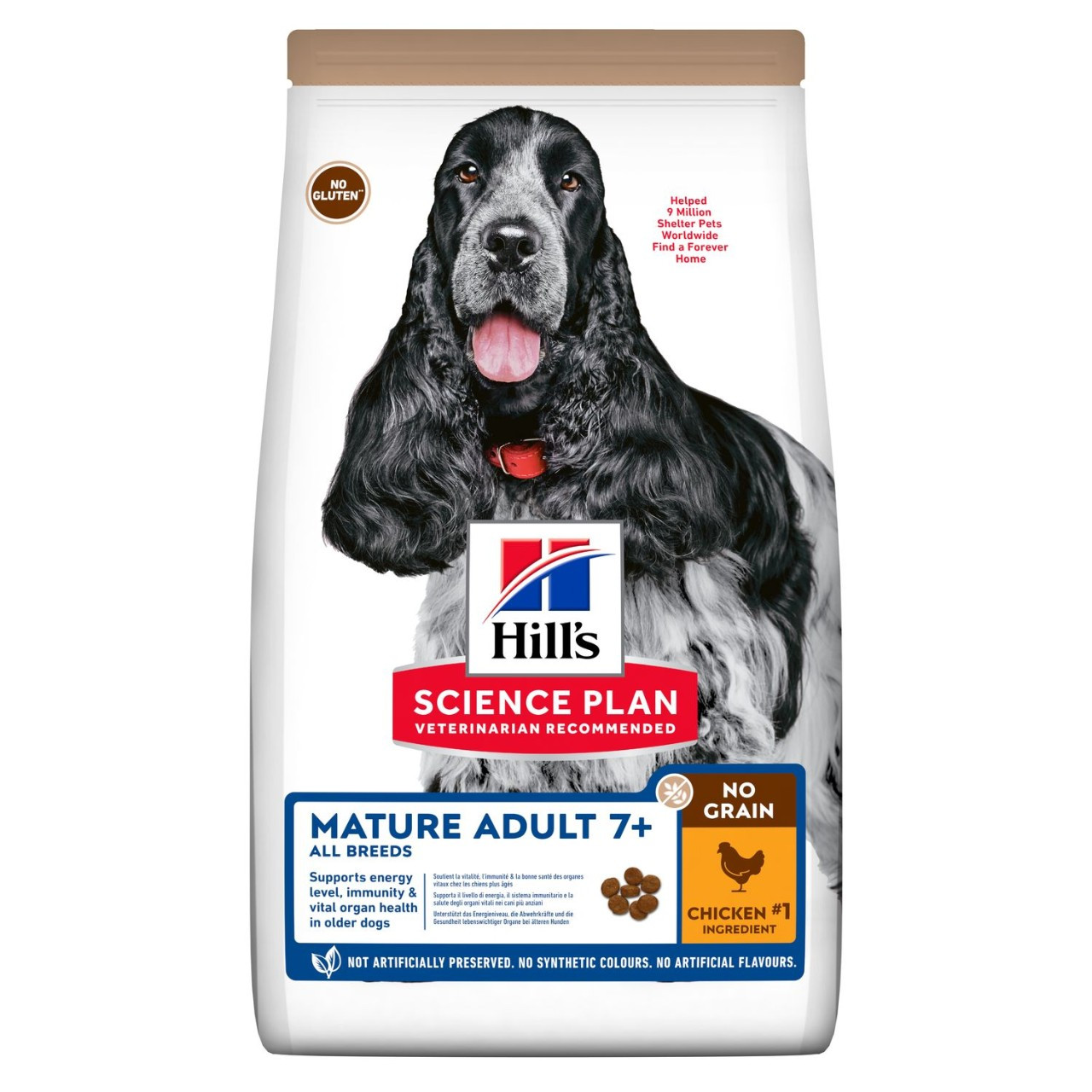 Mature Adult No Grain torrfoder med kyckling Hundfoder - 14 kg