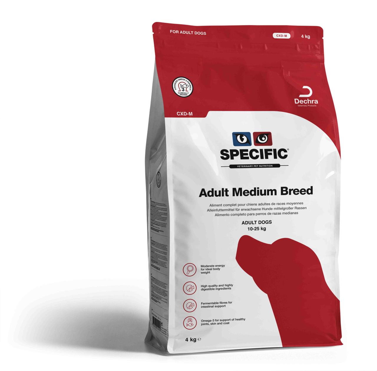 Adult Medium Breed CXD-M för hund – 4 kg