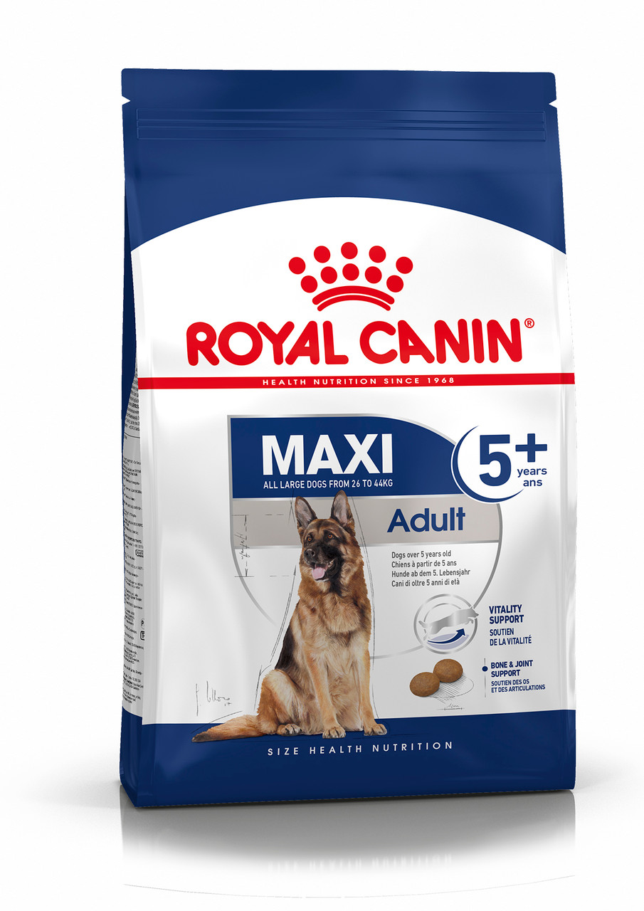 Maxi 5+ Adult Torrfoder för hund – 15 kg