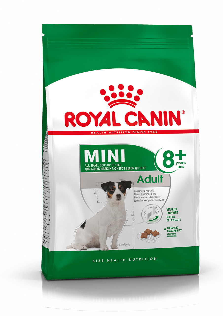 Mini 8+ Adult Torrfoder för hund - 8 kg | Djurtyp - Hund - Hundmat - Torrfoder | DogStyle