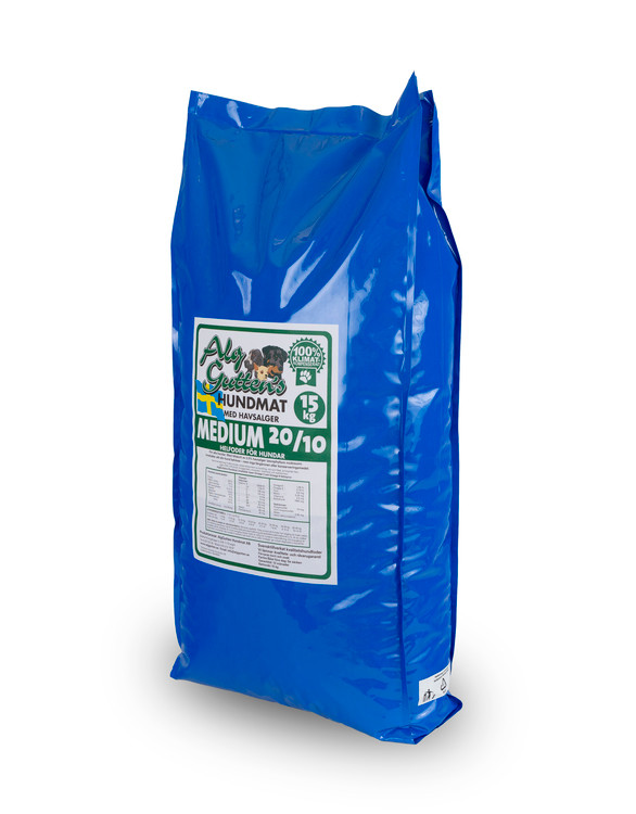 AlgGutten Medium 20/10 Hundfoder – 15 kg