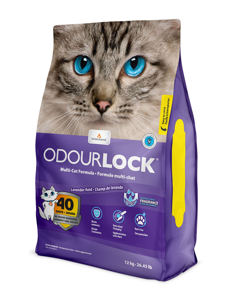 Odour Lock Lavender Field Parfymerad kattsand – 6 kg