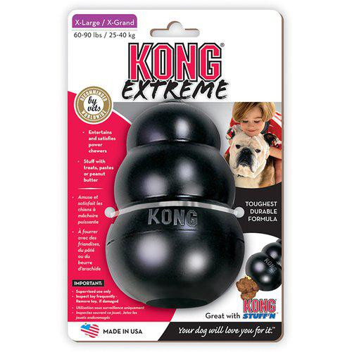 KONG Extreme Svart Gummileksak – XL