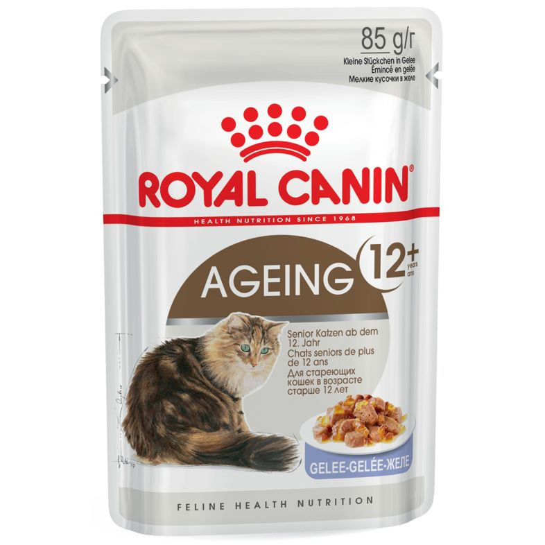 Ageing 12+ Jelly Våtfoder för katt – 12 x 85 g