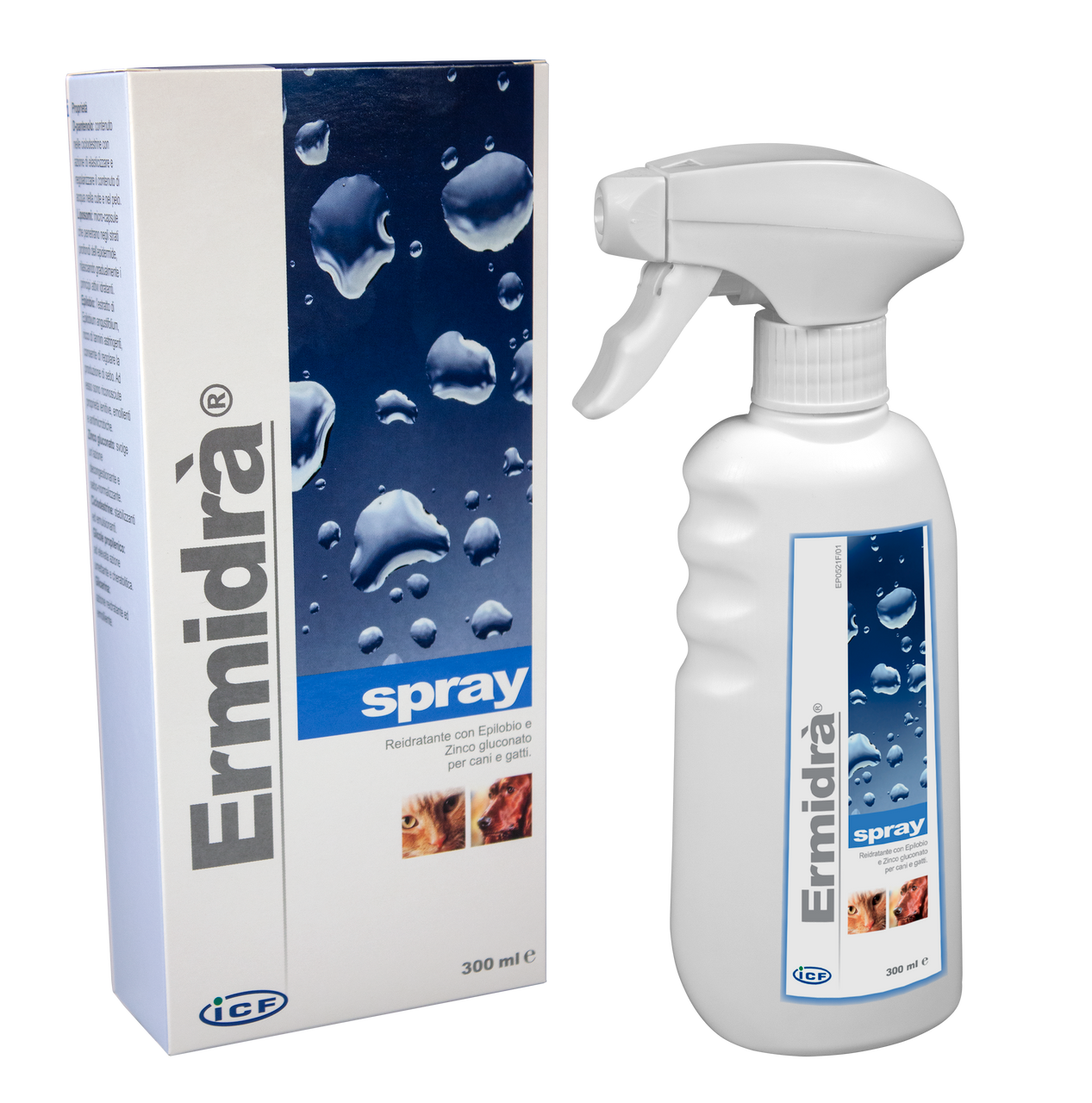 Ermidrà Spray för irriterad och röd hud – 300 ml