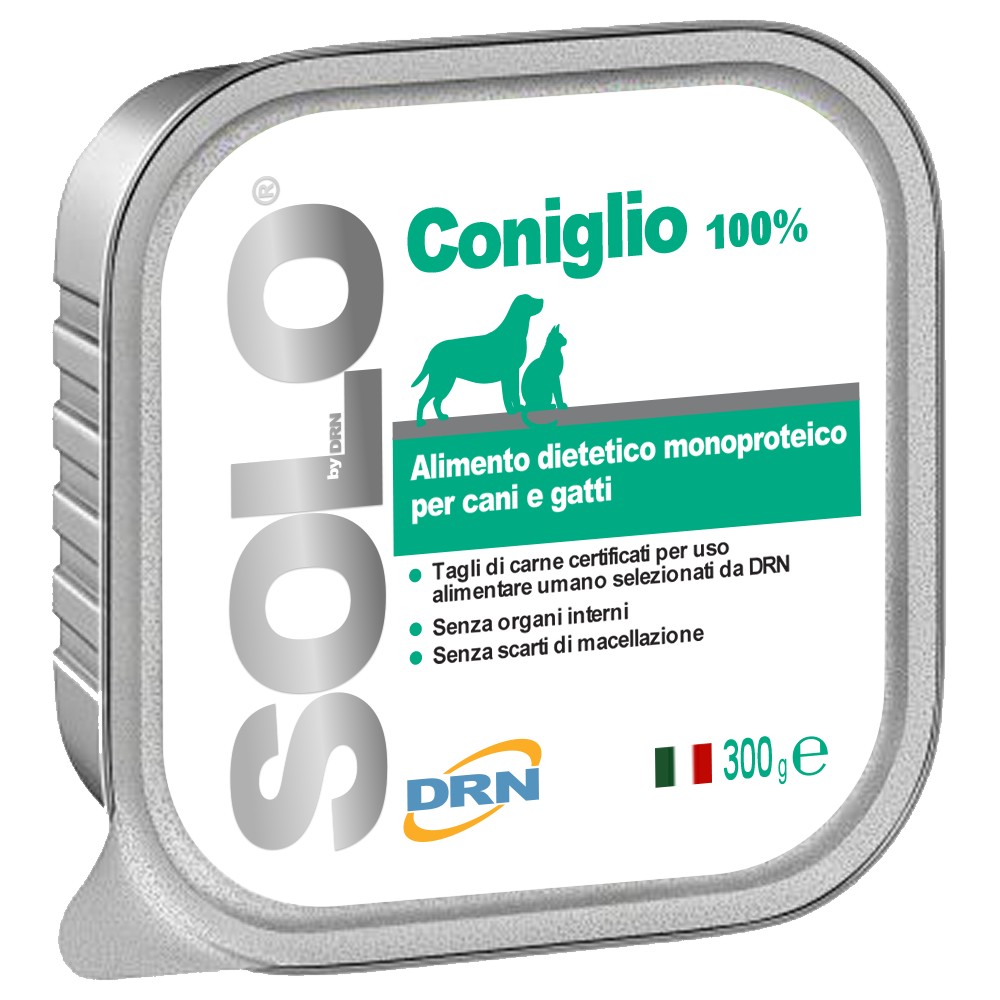 DRN Solo Kanin Monoprotein Våtfoder för hund & katt – 300 g