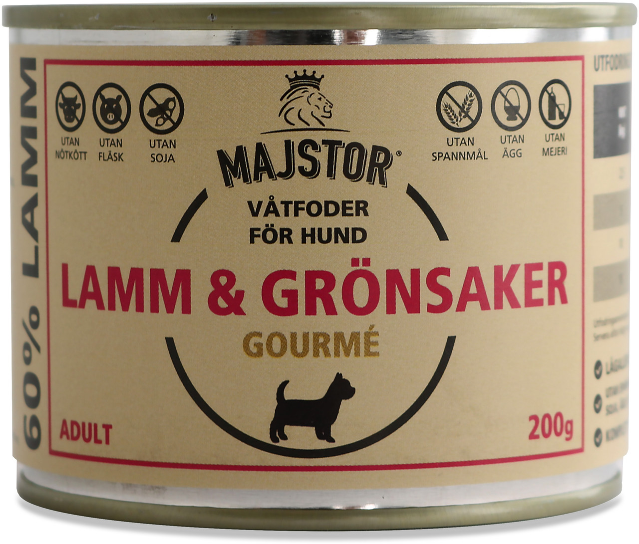 Lamm & Grönsaker Gourmè Våtfoder Hund – 6 x 200 g