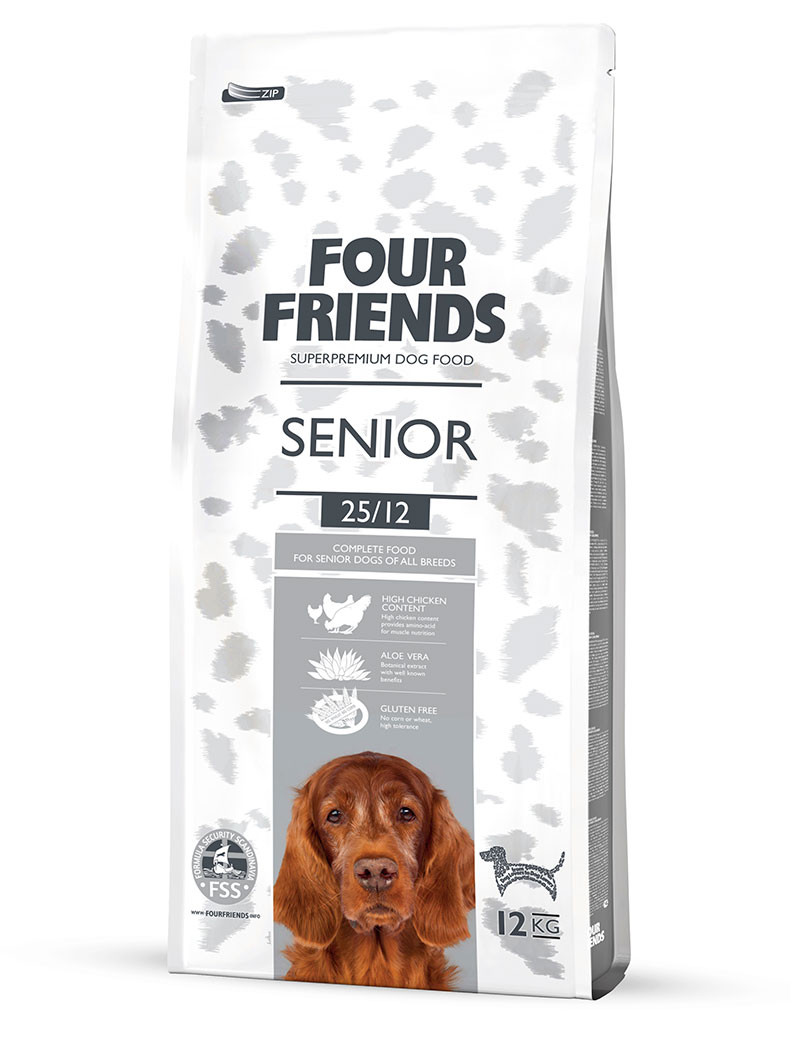FourFriends Senior Hundfoder – 12 kg