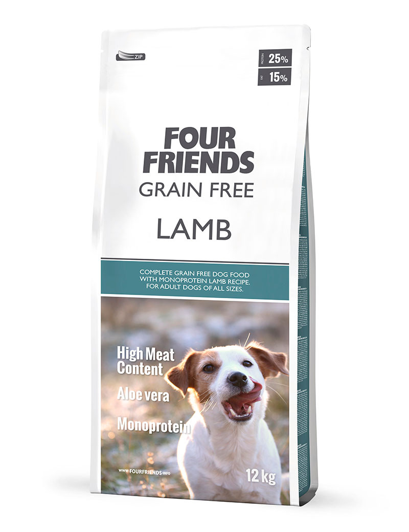 FourFriends Grain Free Lamb Hundfoder – 12 kg