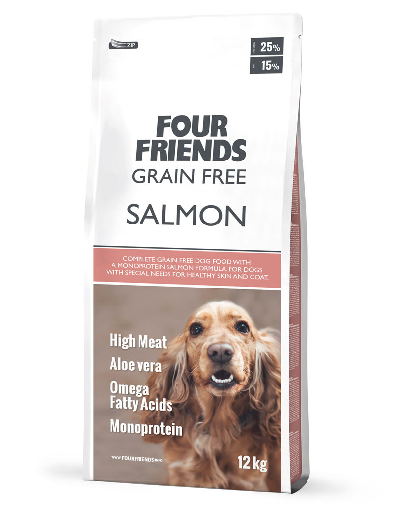 FourFriends Grain Free Salmon Hundfoder – 17 kg