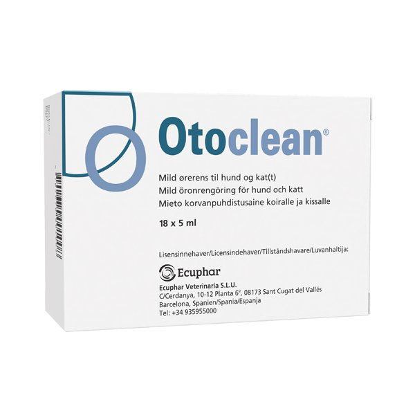 Otoclean Mild Öronrens 18 Endospipetter - 18 x 5 ml | Djurtyp - Hund - Hundapotek - Öronvård | DogStyle