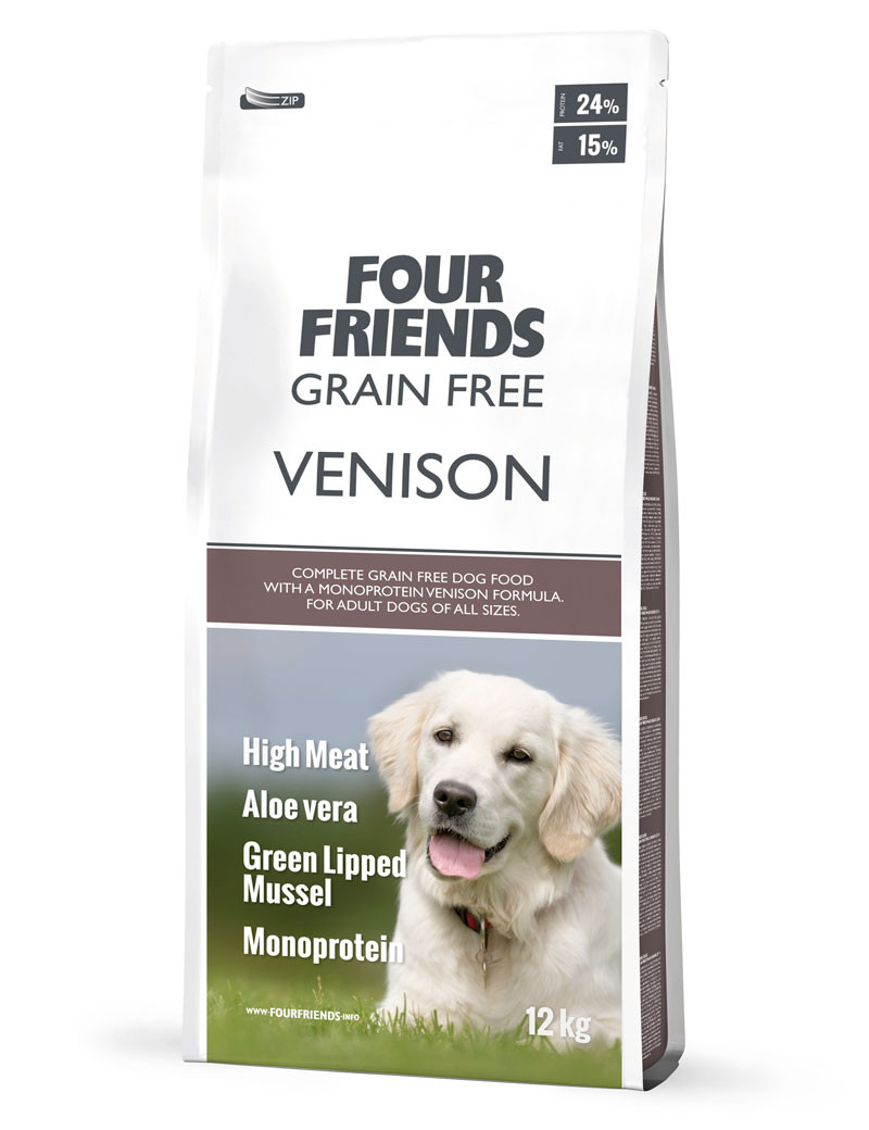 Grain Free Venison Hundfoder – 12 kg