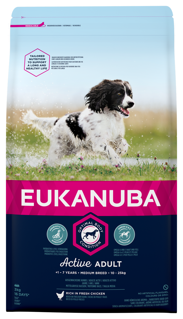 Eukanuba Dog Adult Medium – 3 kg