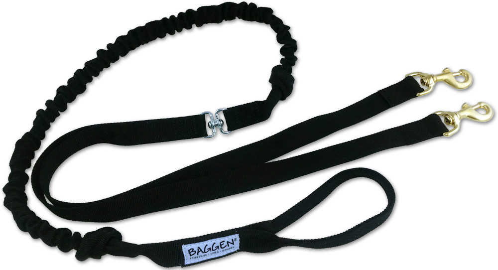 Jogginglina Dubbel Svart 25mm - Pistolhake i mässing