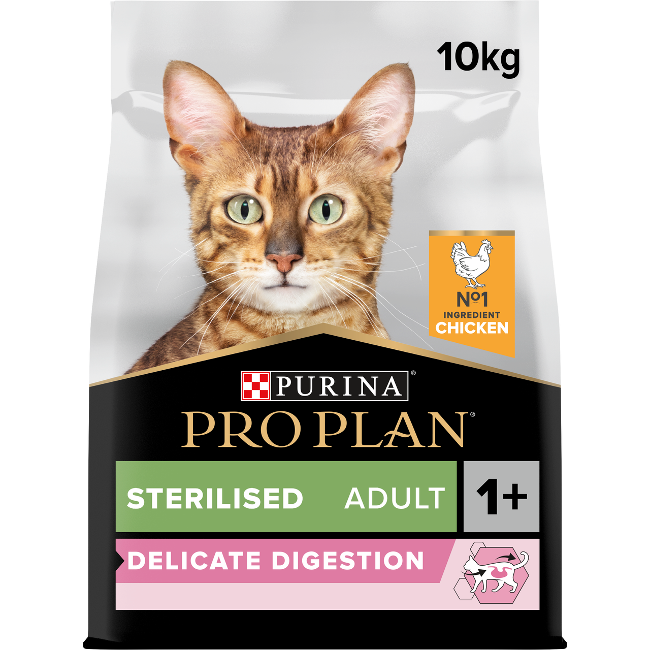 Purina Pro Plan Sterilised Delicate Digestion Kyckling kattfoder - 3 kg