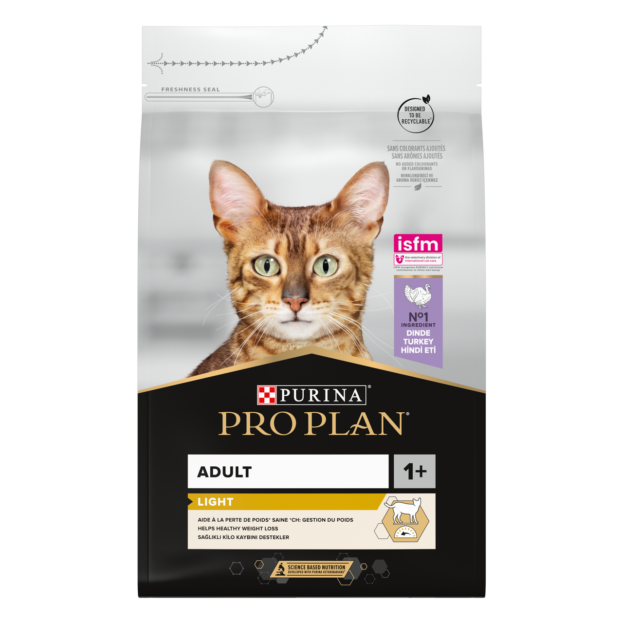 Purina Pro Plan Cat Light Viktreducerande Kalkon – 3 kg