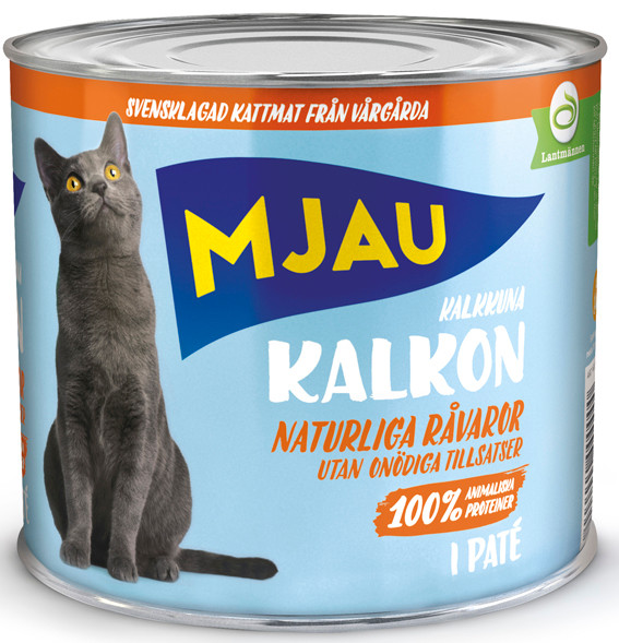 Kalkon Paté Våtfoder för Katt – 12 x 635g