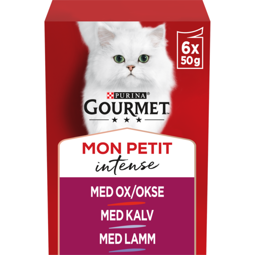 Våtfoder Mon Petit kött för katt – 6 x 50 g