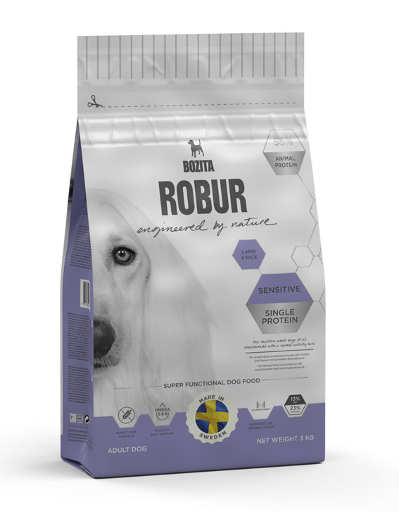 Bozita Robur Sensitive Single Protein Lamb – 3 kg