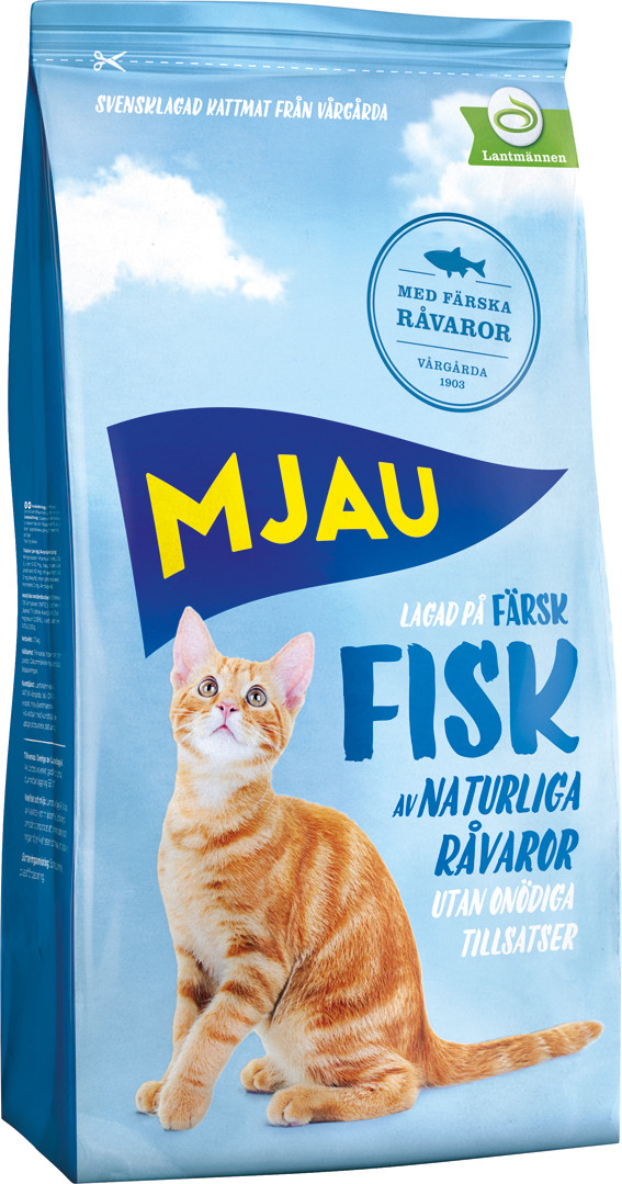 Mjau Fisk Torrfoder för katt – 1,75 kg