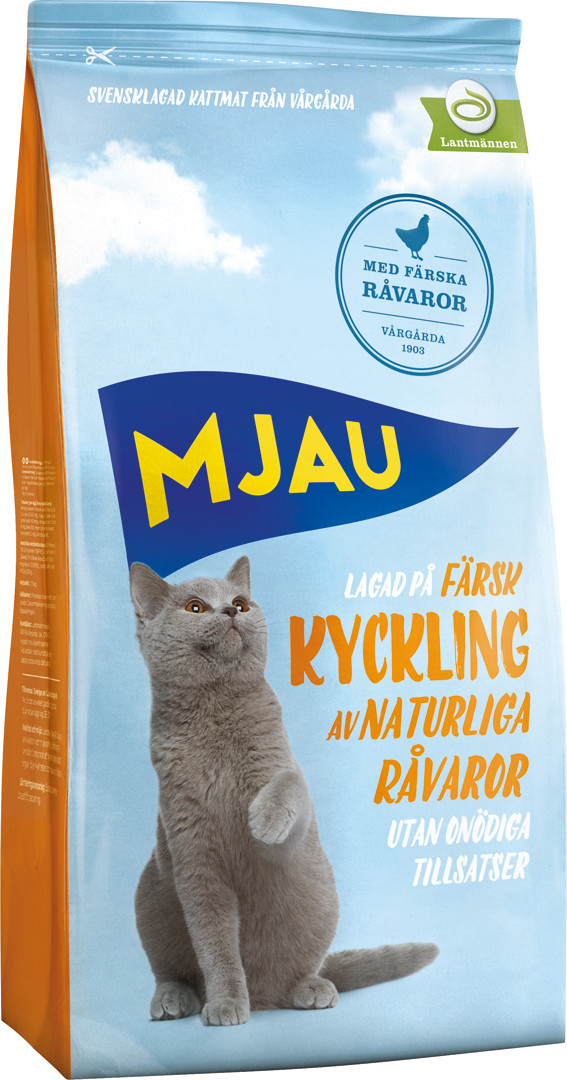 Mjau Torrfoder Kyckling för Katt - 7,5 kg