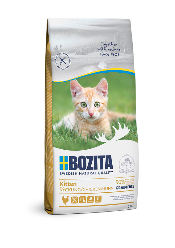 Kitten Chicken Grain Free - 2 kg | Djurtyp - Katt - Kattmat - Torrfoder | DogStyle