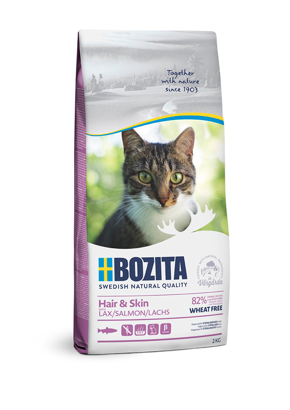 Bozita Hair & Skin Torrfoder för katt – 2 kg