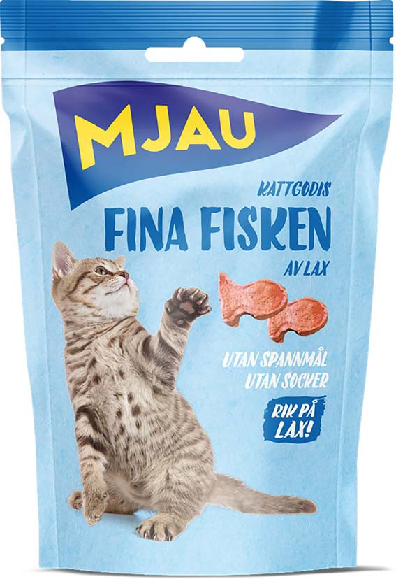 Mjau Fina Fisken Kattgodis – 35 g