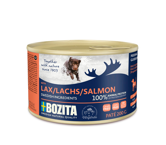 Lax Paté för hund – 20 st x 200 g