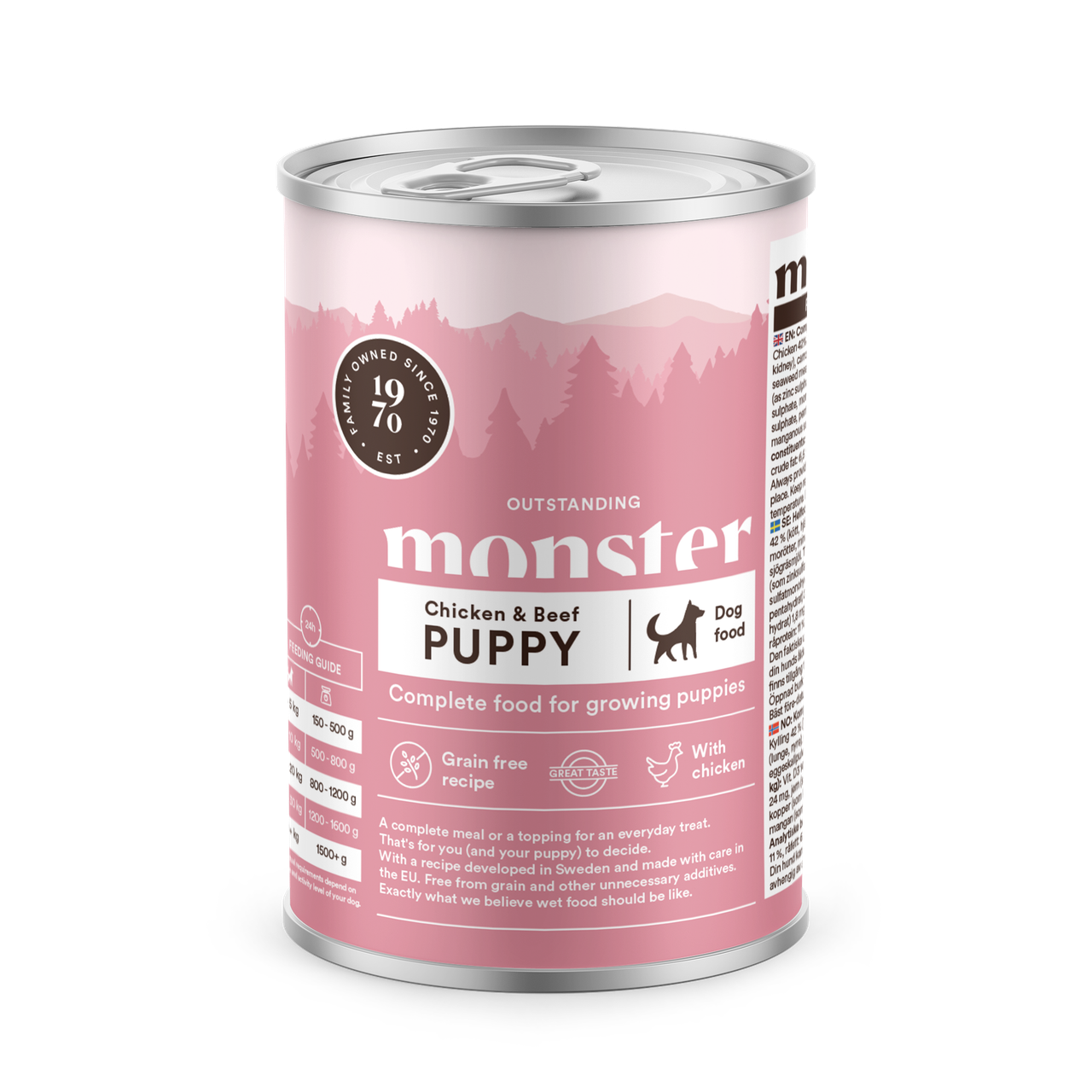 Dog Puppy Chicken/Beef Burk 400 g