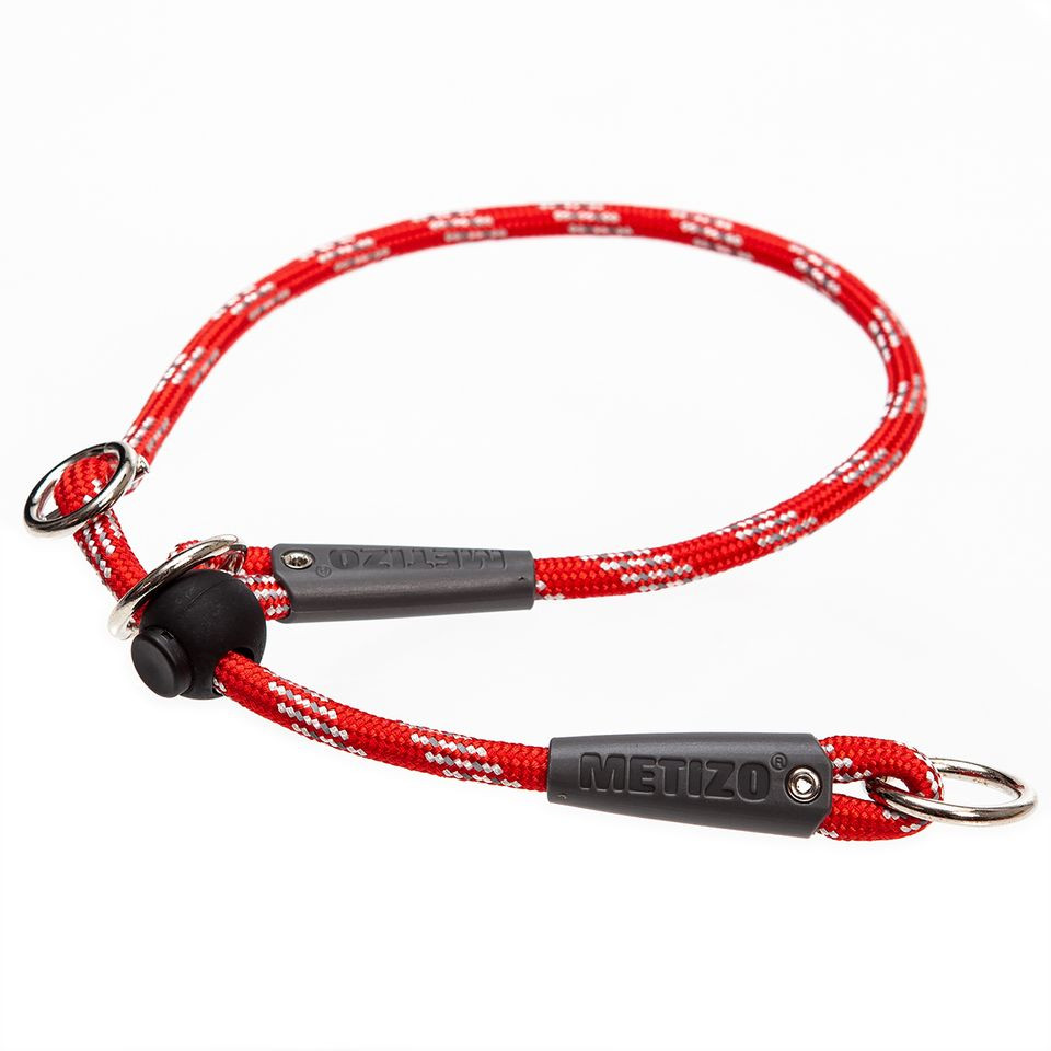 Metizo Retrieverhalsband Runt – Röd / 45 cm