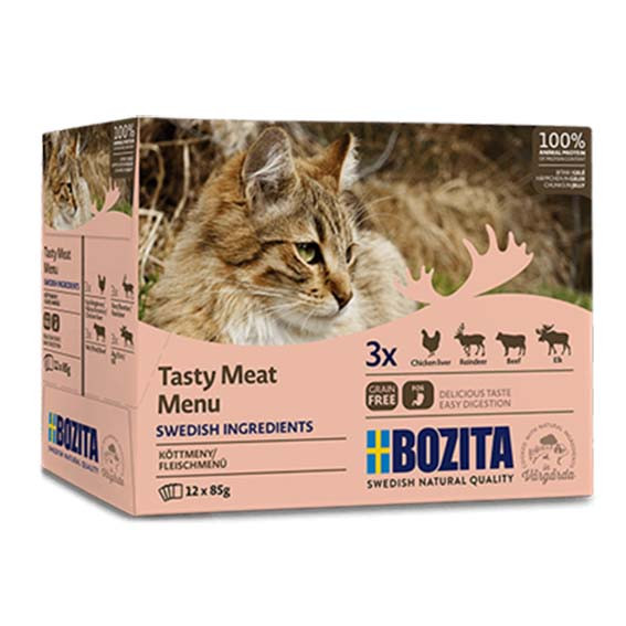 Multibox Kött i gelé för katt – 12 x 85 g