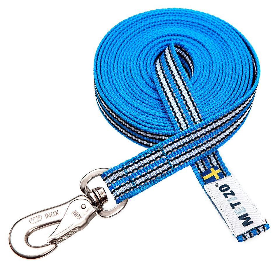 Nosework Koppel Utan Handtag - Turkos / 5 m x 20 mm | Djurtyp - Hund - Promenad - Halsband, Koppel och Selar - Koppel | DogStyle