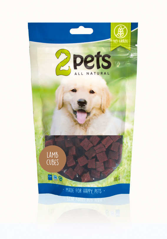 2pets Lamb Cubes hundgodis – Small