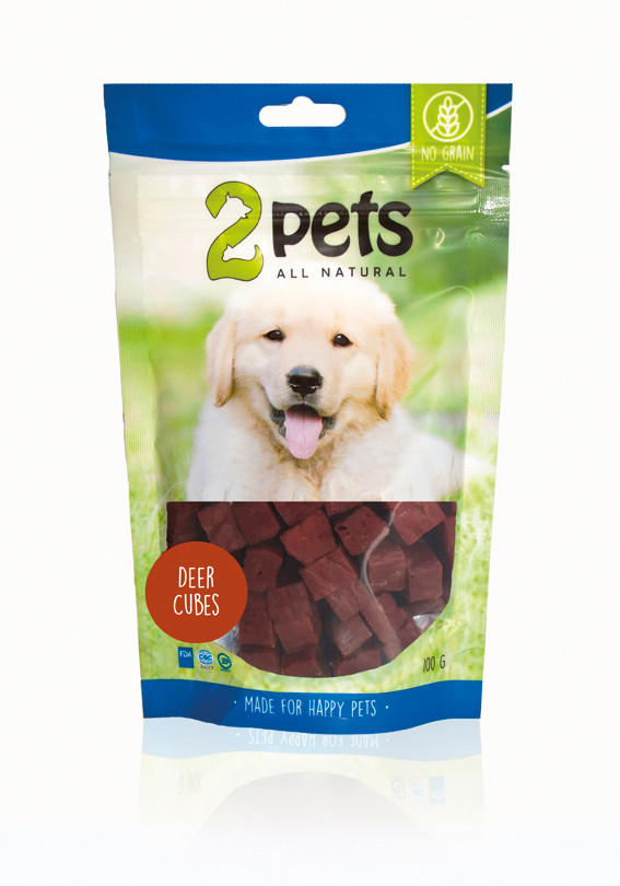 2pets Deer Cubes hundgodis – Small