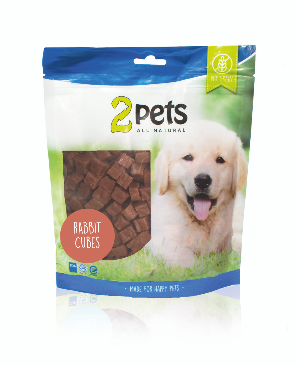 2pets Rabbit Cubes hundgodis – 400 g