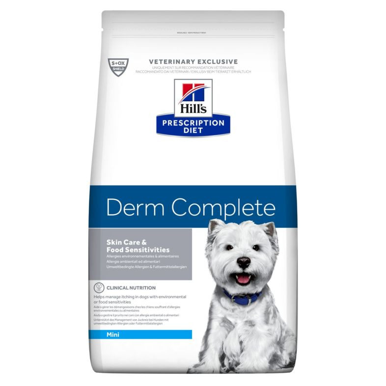 Prescription Diet Derm Complete Mini hundfoder – 15 kg