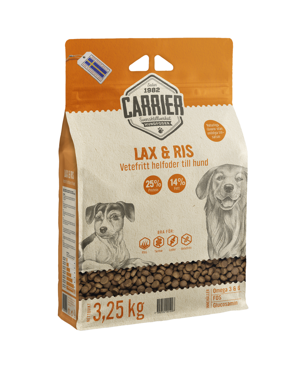 Carrier Lax & Ris Hundfoder – 3,25 kg