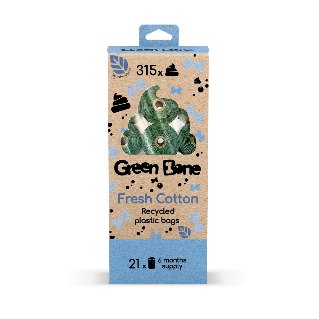 Scented Bajspåse Refill - Cotton / 21 rullar, 315 påsar