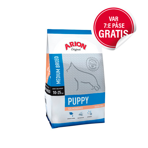 Arion Puppy Medium Breed Lax & Ris – 3 kg